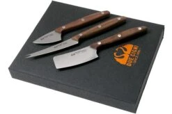 Due Cigni 1896, 2C1018NO 3-piece Cheese Knife Set, Walnut Wood -Kai Shop DG2C1018NO 04 due signi 1896
