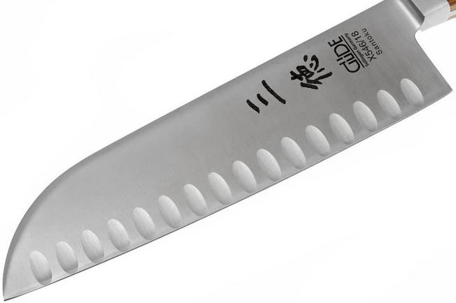 Güde Alpha Olive Santoku With Granton Edge, X546/18 2 Güde Alpha Olive Santoku With Granton Edge, X546/18 - Image 2