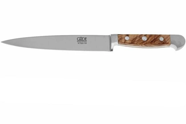 Güde Alpha Olive Flexible Filleting Knife, X765/18 1 Güde Alpha Olive Flexible Filleting Knife, X765/18