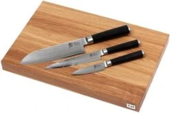 Kai Shun Classic Knives Set Of Three Including Cutting Board