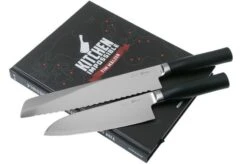 Kai Tim Malzer Kamagata Monster Set TMK-SB22, 2-piece Knife Set Santoku And Bread Knife + Cook Book