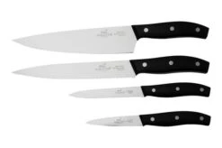 Lion Sabatier Mon Bloc II 662580 4-piece Kitchen Knife Set, Black -Kai Shop SA662580 04 lionsabatier