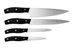 Lion Sabatier Mon Bloc II 662580 4-piece Kitchen Knife Set, Black -Kai Shop SA662580 05 lionsabatier