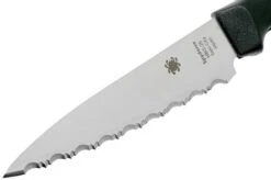 Spyderco Paring Knife K05SBK Serrated, 11.4 Cm -Kai Shop SPK05SBKS 03 spyderco kitchen