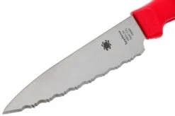 Spyderco K05SRD Paring Knife 11 Cm, Red Serrated -Kai Shop SPK05SRD 03 spyderco kitchen
