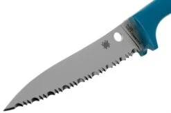 Spyderco Counter Puppy Serrated Tomato Knife Blue, K20SBL -Kai Shop SPK20SBL 03 spyderco