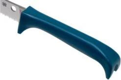 Spyderco Counter Puppy Serrated Tomato Knife Blue, K20SBL -Kai Shop SPK20SBL 05 spyderco