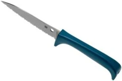 Spyderco Counter Puppy Serrated Tomato Knife Blue, K20SBL -Kai Shop SPK20SBL 06 spyderco