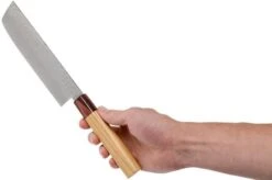 Sakai Takayuki Nakiri 33-Layer Damascus Hammered WA 16 Cm -Kai Shop TA07473 06 sakai takayuki