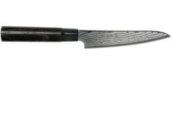 Tojiro Shippu Black Damascus Utility Knife 13 Cm, FD-1592 -Kai Shop TJFD 1592 02 tojiro sippu black