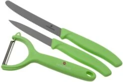 Victorinox SwissClassic 6.7116.22L42 3-piece Vegetable Knife Set, Green