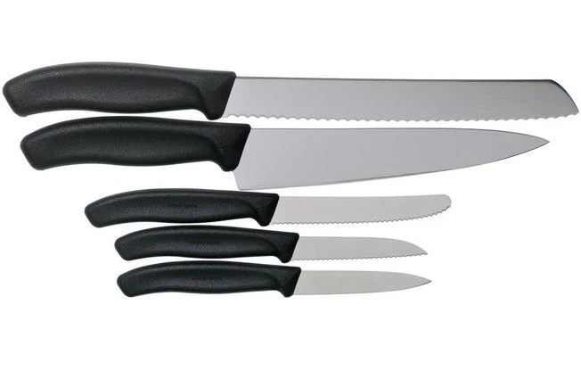 Victorinox SwissClassic 6.7133.5G 5-piece Kitchen Knife Set, Black 2 Victorinox SwissClassic 6.7133.5G 5-piece Kitchen Knife Set, Black - Image 2