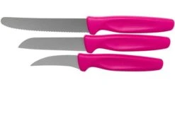 Wüsthof Create Collection Three-piece Peeling Knife Set, Pink