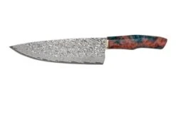 Xin Cutlery XinCraft XC131 Chef's Knife Damascus Blue Maple Burl 20 Cm