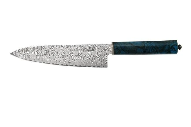 Xin Cutlery XinCraft XC132 Chef's Knife Blue Spalted Maple Tail Pin 20 Cm 1 Xin Cutlery XinCraft XC132 Chef's Knife Blue Spalted Maple Tail Pin 20 Cm