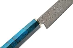 Xin Cutlery XinCraft XC132 Chef's Knife Blue Spalted Maple Tail Pin 20 Cm 10 Xin Cutlery XinCraft XC132 Chef's Knife Blue Spalted Maple Tail Pin 20 Cm -Kai Shop XC132 05 xin