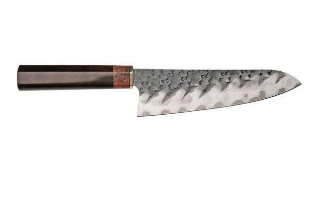 Xin Cutlery XinCraft XC134 San Mai Santoku Ironwood 18.5 Cm 2 Xin Cutlery XinCraft XC134 San Mai Santoku Ironwood 18.5 Cm - Image 2