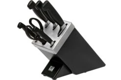 Zwilling J.A. Henckels Four Star SharpBlock 35145-007, 7-piece Knife Block Black Ash Wood
