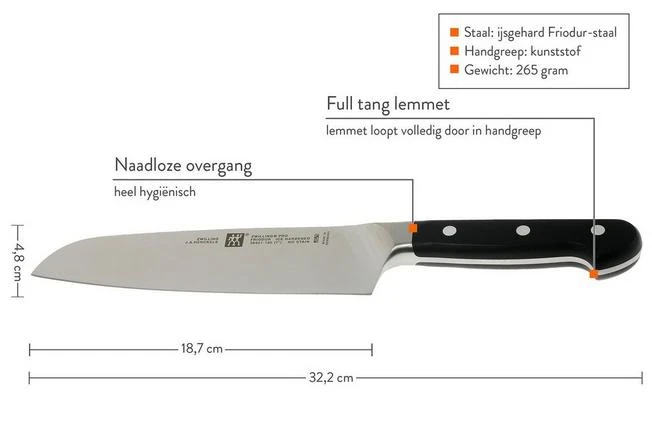 Zwilling Pro Santoku, 38407-181 1 Zwilling Pro Santoku, 38407-181