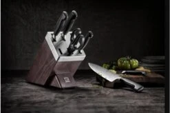 Zwilling J.A. Henckels Four Star SharpBlock 35145-007, 7-piece Knife Block Black Ash Wood -Kai Shop fourstar3